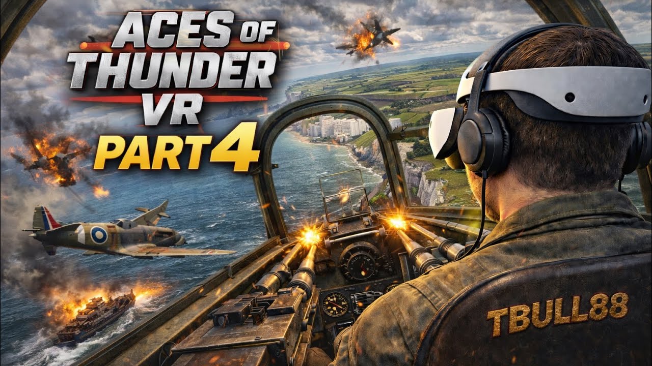 Aces of Thunder  - Lets Fly Part 4 - Livestream - Killbull VR - Deutsch