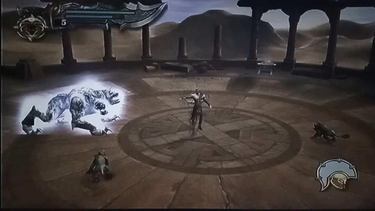 God of War 1 - How to beat Easily Cerberus fight (Poseidon Challenge) God Mode 