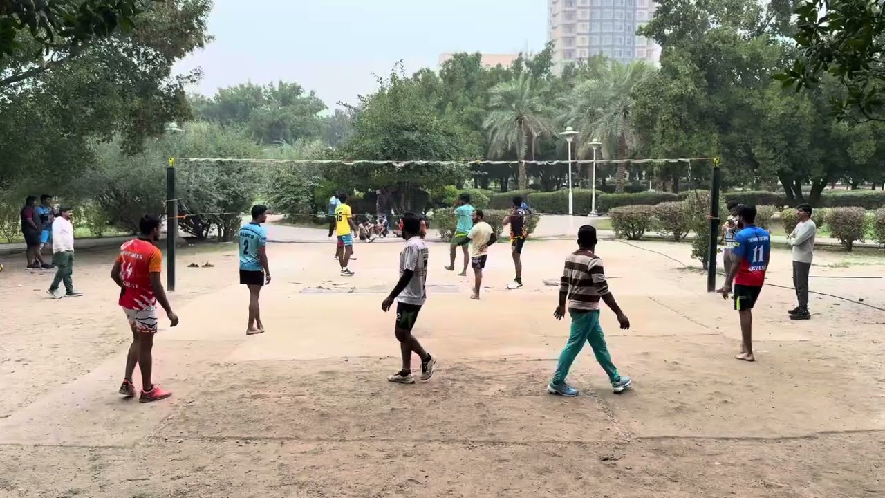 #volleyball practice match #kuwait #tamil tigers vs #mangalore #friends 🔥🏐