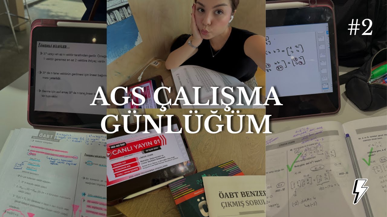 AGS çalışma günlüğüm2 | birlikte 2 gün boyunca ders çalışalım , spor vaktiii