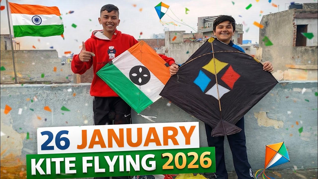 26 January Kite Flying 2026 😱 🪁 || Patang cutting || || Kite flying 2026 || 