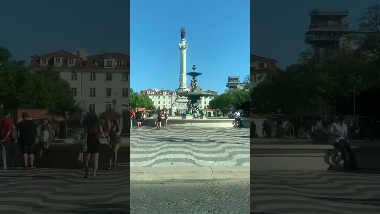 Pra&ccedil;a do Rossio Lisboa Portugal #music#rossio#lisboa#Portugal