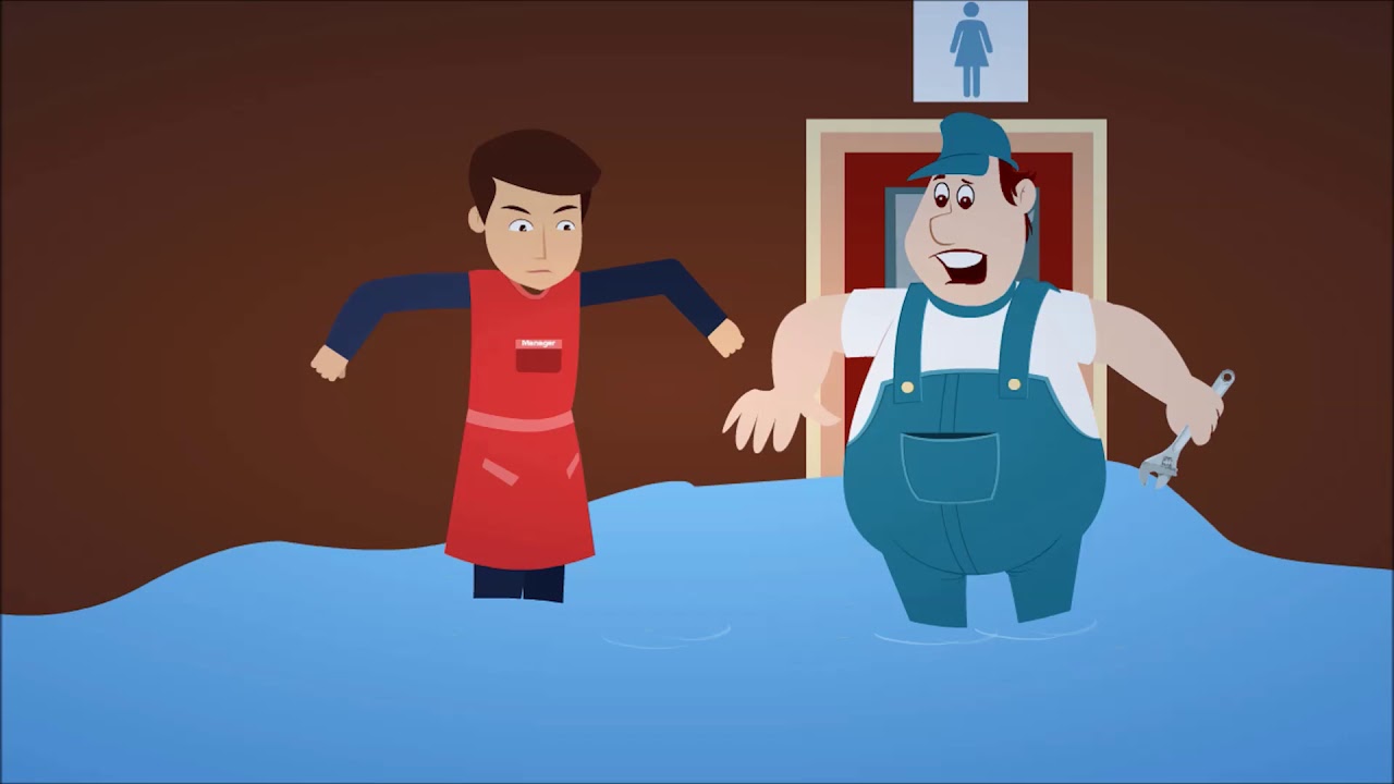Why women flush and run!