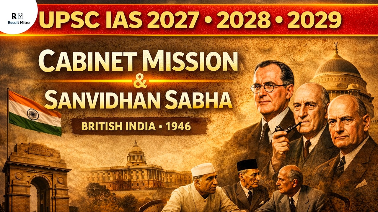 Cabinet Mission Plan 1946 & Constituent Assembly Explained | UPSC Preparation