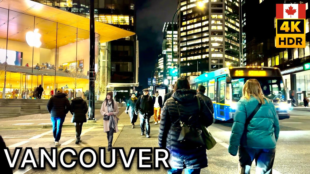✨🇨🇦 Downtown Vancouver Winter Walk January 2026 | From W Georgia  St to Burrard St [4K HDR] 