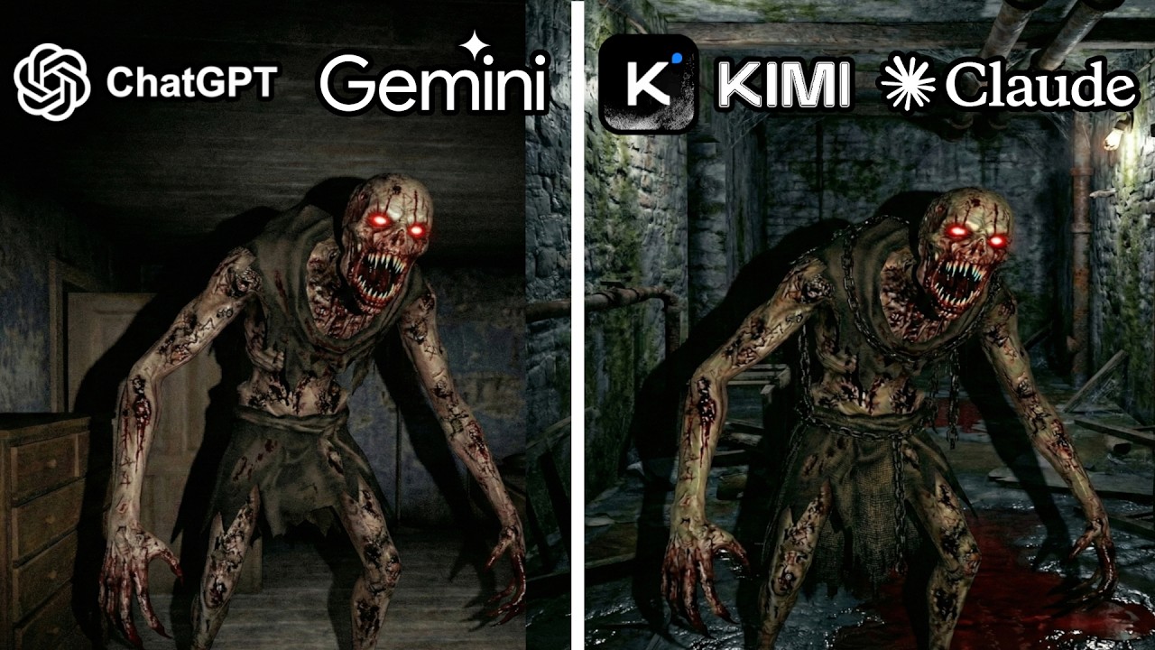 4 AIs WORK TOGETHER And Make A Horror Game From Scratch
