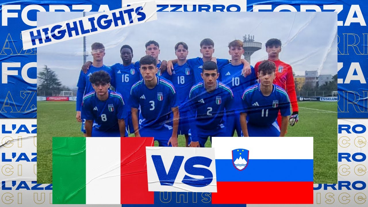 Highlights: Italia-Slovenia 1-0 | Under 15 | Amichevole