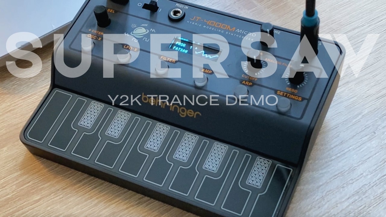 Playing trance like it 1998 - supersaw on Behringer JT-4000