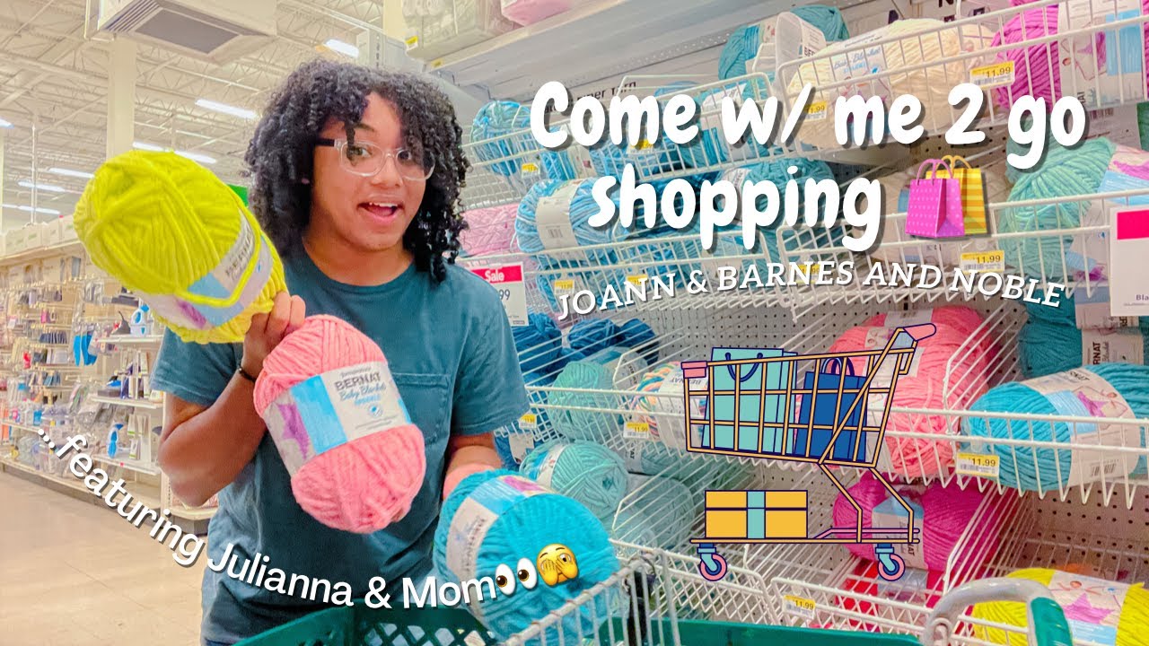 CHAOTIC CRAFTER GOES YARN & BOOK SHOPPING!!! *HAUL* | ft. Julianna Hardy & Mom🫶🏽