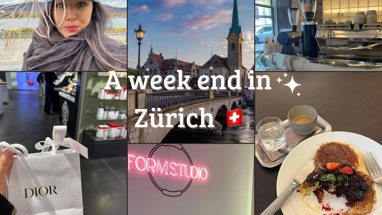 VLOG IN ZÜRICH SWITZERLAND 🇨🇭✨( cool cafés, What I eat, walking & Haul from Globus ) English vlog 