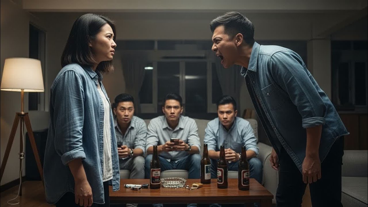 「閉嘴，輪不到妳教訓我！」老公當著兄弟的面嗆我，我冷笑報警，結局大快人心。