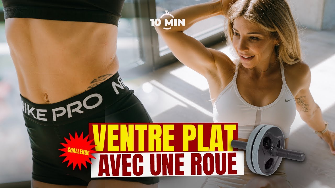 TUTO ROUE ABDOS : Ventre plat et gainage profond | Séance efficace 10 min