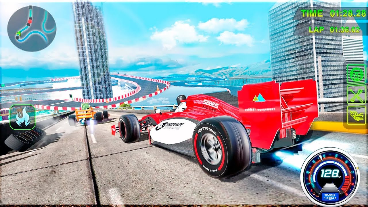 Top Speed Formula Racing Extreme Car Stunts - Gameplay Android game - Formula Racing games