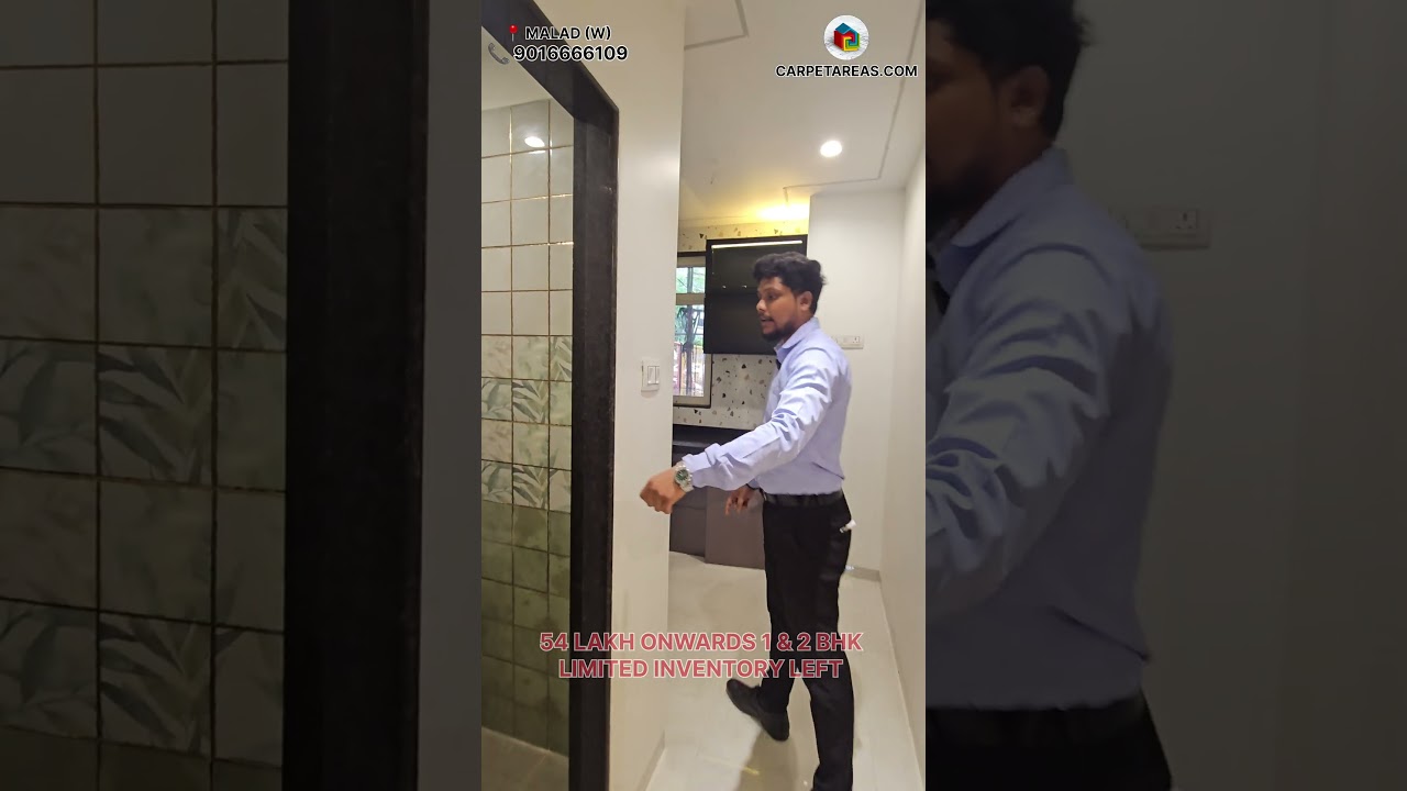 1 bhk flat in 52 Lakh in Malad W | Sasta 1 Bhk in Malad West | Malad West 1 bhk flats | #shorts