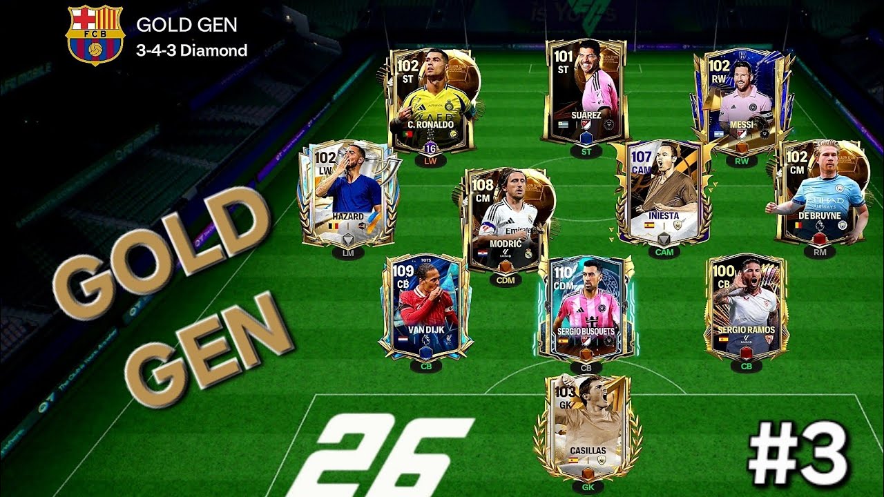 GOLD GENERATION OF FOOTBALL PLAYERS IN ACTION! FC26 GAMEPLAY PART3