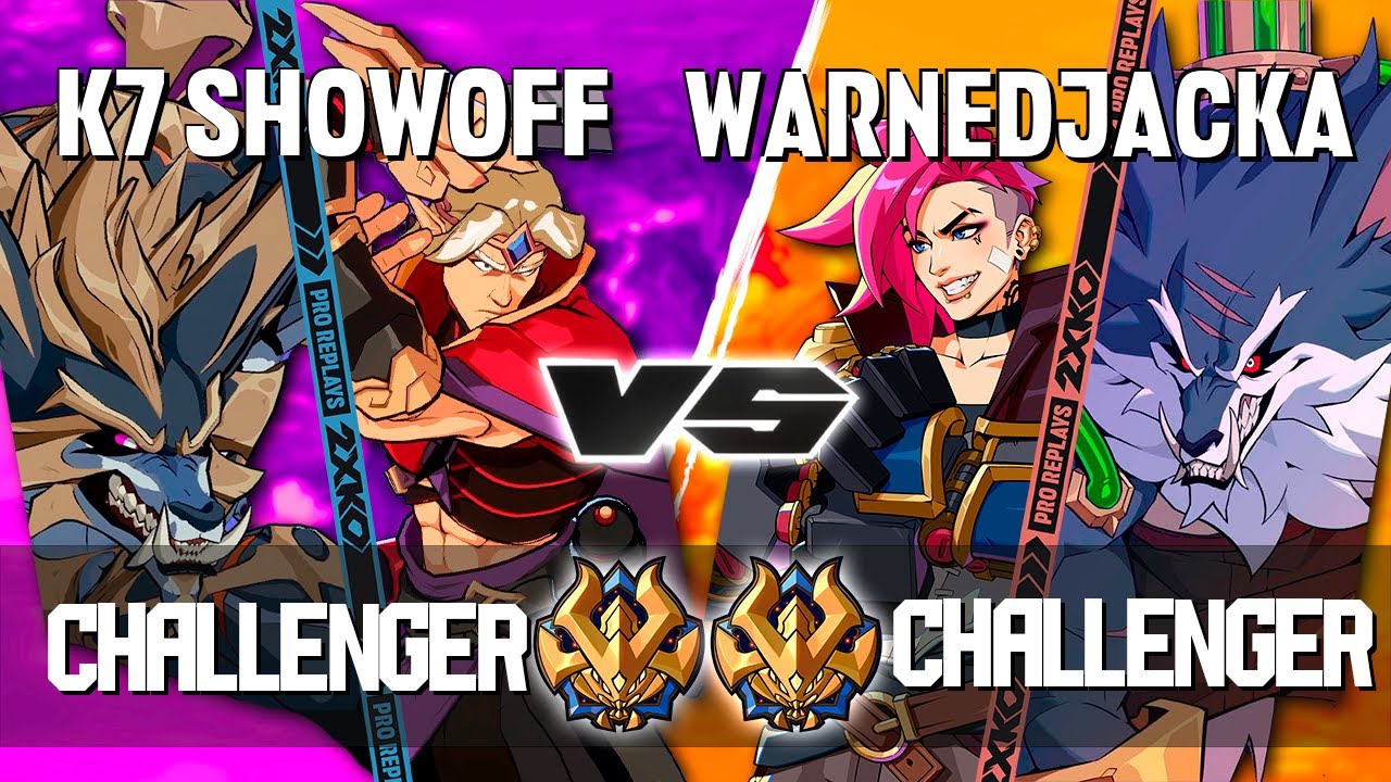2XKO ▰ K7 SHOWOFF (Yasuo-Warwick) vs WARNEDJACKA (Vi-Warwick) ▰ 2XKO Pro level replays
