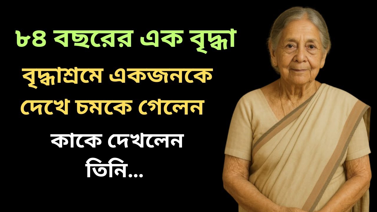 বৃদ্ধাশ্রমে বসবাস করা এক বৃদ্ধা হঠাৎ করে কাকে বৃদ্ধাশ্রমে আসতে দেখে এভাবে চমকে গেলেন ?