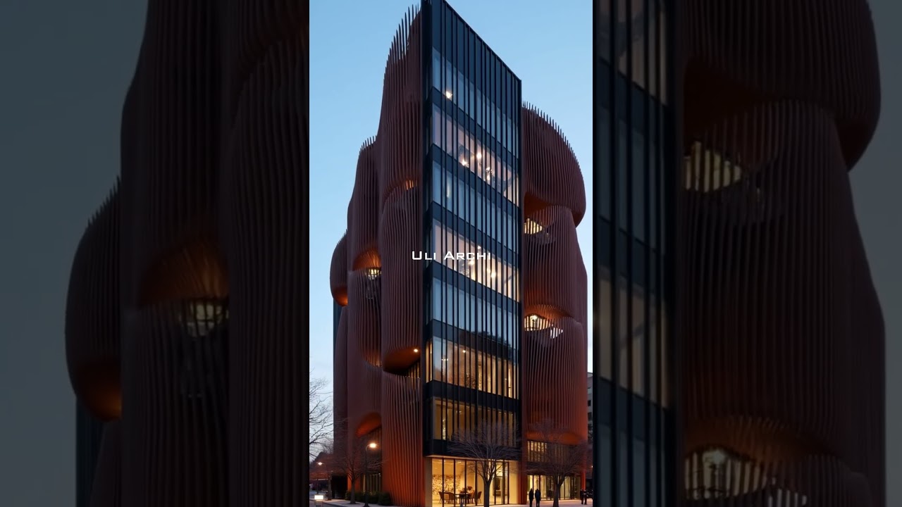 Unique Commercial Building with Modern Organic Design #architecture #organicdesign #shorts