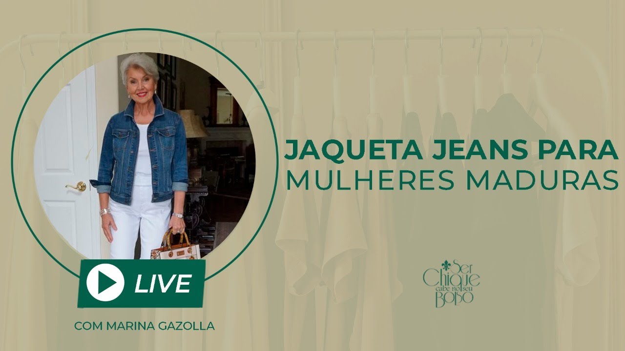 Jaqueta jeans para mulheres 50+