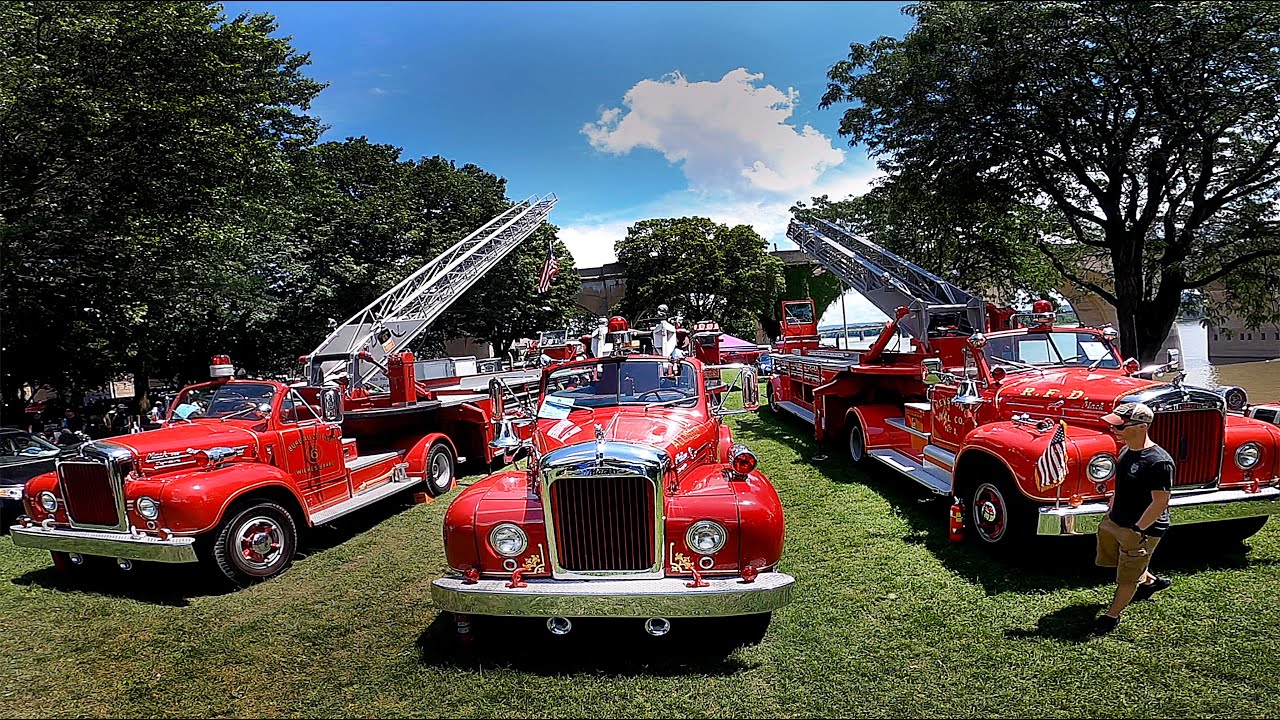 Fire Truck Pennsylvania Pump Primers Antique Fire Apparatus Muster | Dozens of Antique Firetrucks