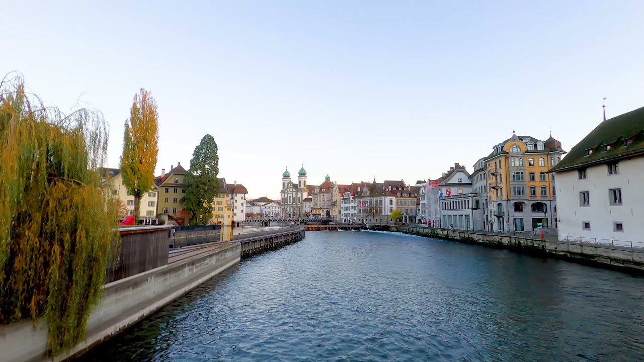 Beautiful City scene with River Flowing Live Wallpaper | 4k live wallpaper