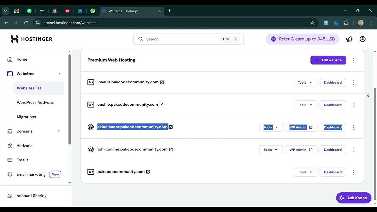 Hostinger Dashboard Explained | Premium Web Hosting