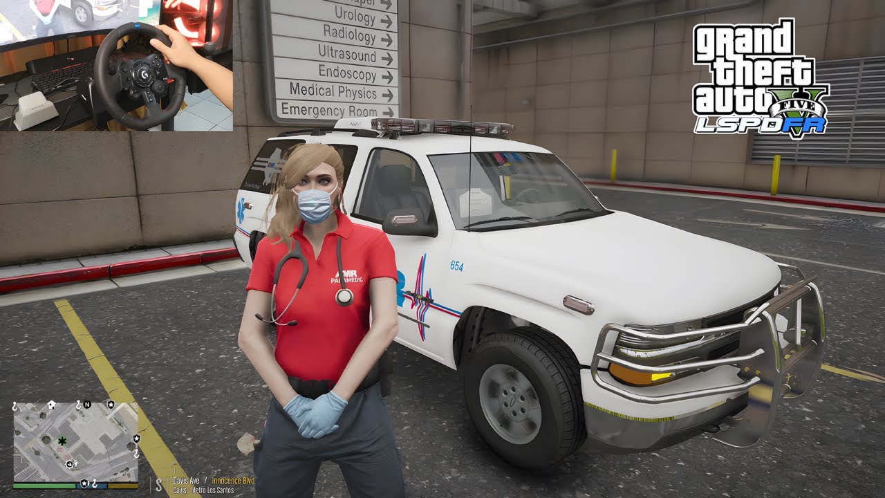 Gta 5 LSPDFR Playing As a Female AMR Paramedic First Responder - G923 Gameplay!