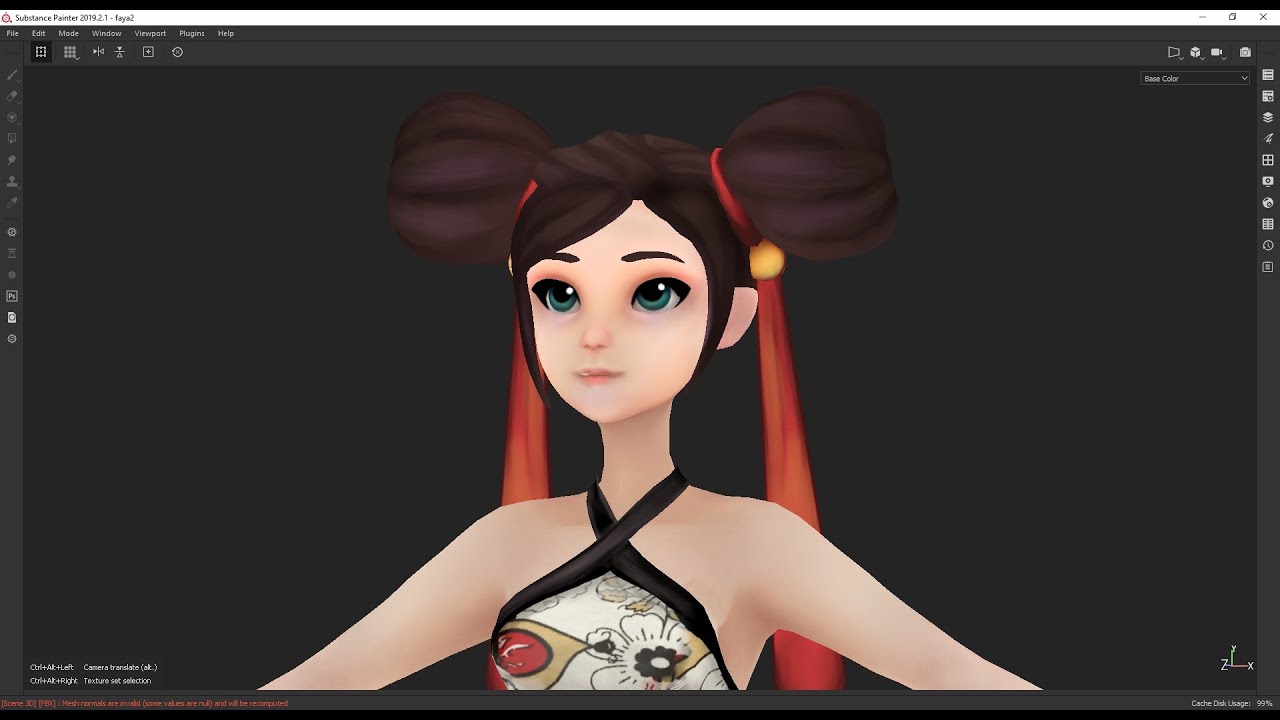 Hand-paint texturing in Substanse Painter 2