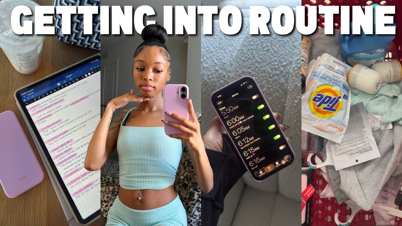 GETTING BACK INTO ROUTINE | getting motivated + 6am days + chit chat + school + more
