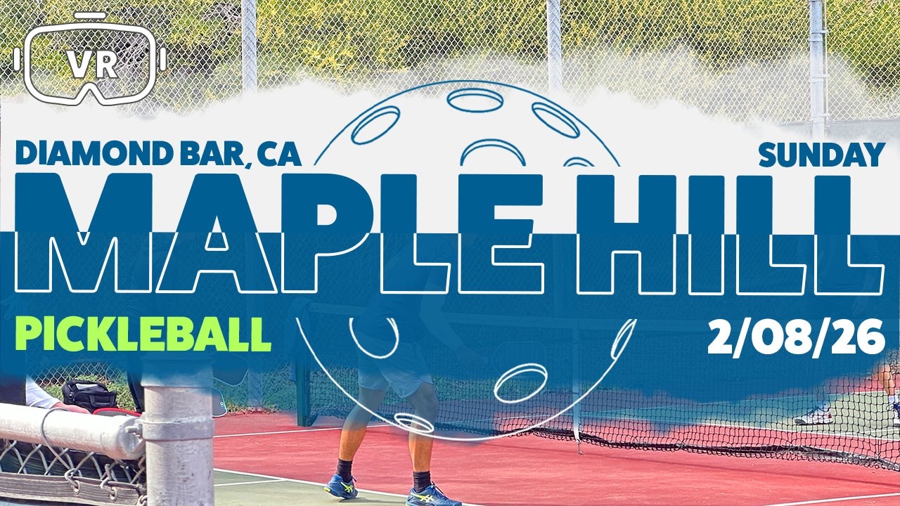 Maple Hill Park Pickleball Diamond Bar Sunday Evening 2-8-26