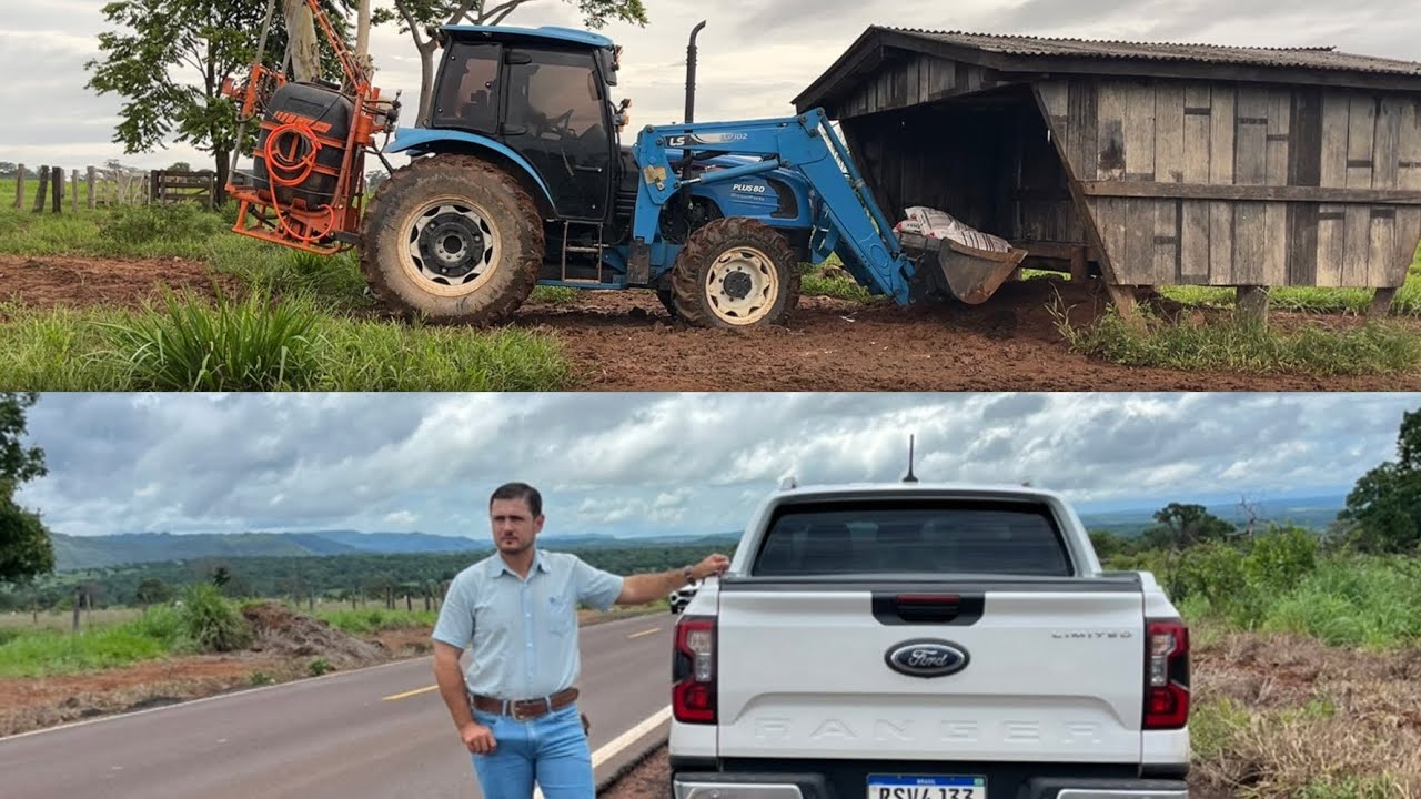 Abastecendo as cocheiras da fazenda para a gente viajar para o Goiás!!