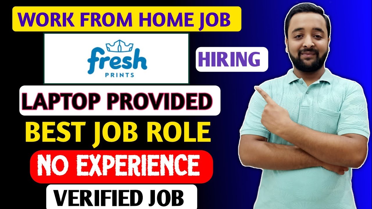 Fresh Prints Work From Home Job 2025 | Online Jobs At Home | Job For Students | WFH Jobs | Jobs 