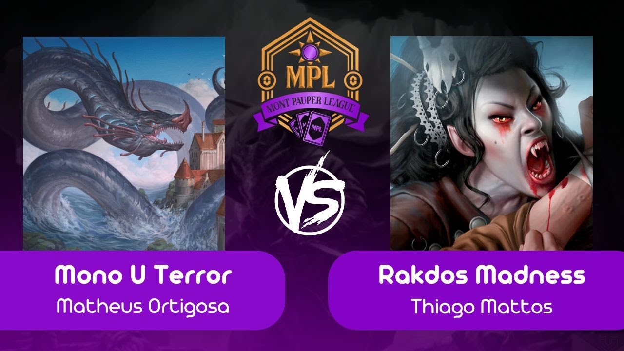 [Pauper na Mont] Mono U Terror VS Rakdos Madness (R 05 - 29/112025)