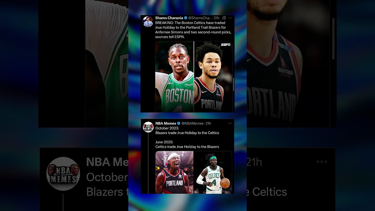 Celtics TRADE Jrue Holiday back to Blazers 😳🔥 #nba #nbatrade #nbashorts #nbadebate #nbahighlights