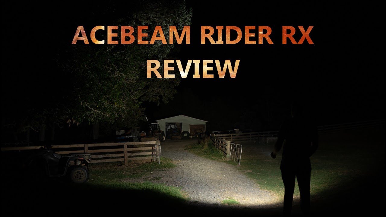 Acebeam Rider RX Review, EDC, Fidget with Night Footage