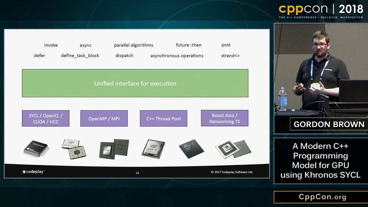 CppCon 2018: Gordon Brown “A Modern C++ Programming Model for GPUs using Khronos SYCL”
