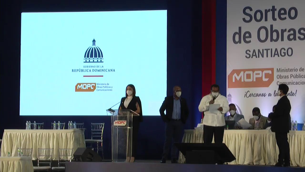 Transmisi&oacute;n en vivo de MOPC RD - Sorteo de Obras Santiago