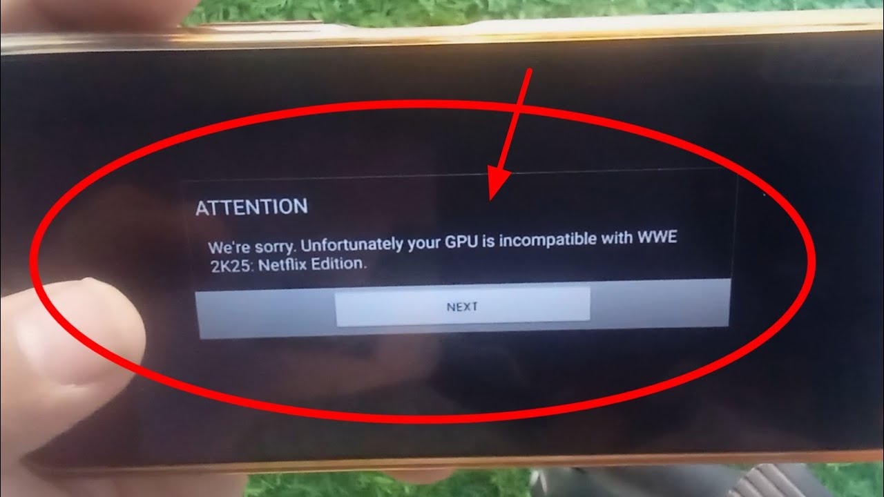 Wwe 2k25 Netflix Mobile Gpu Problem Solve | wwe 2k25 netflix mobile gpu not supported