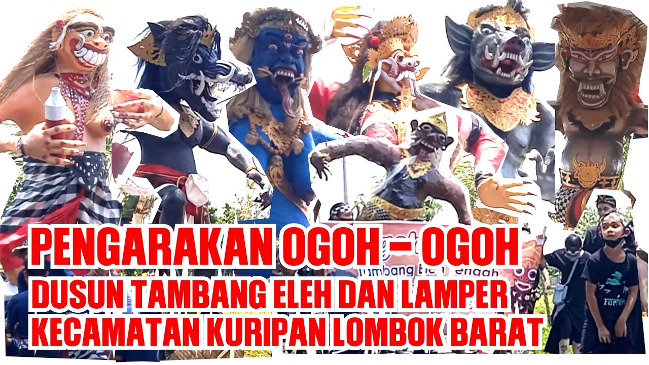 FULL MOMENT! Pengarakan Ogoh Ogoh Dusun Tambang Eleh dan Lamper Hari Raya Nyepi tahun baru Caka 1944