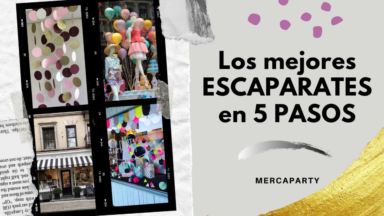 En solo 5 PASOS tendrás el mejor ESCAPARATE 🛍️ decorado 🎊 | Mercaparty