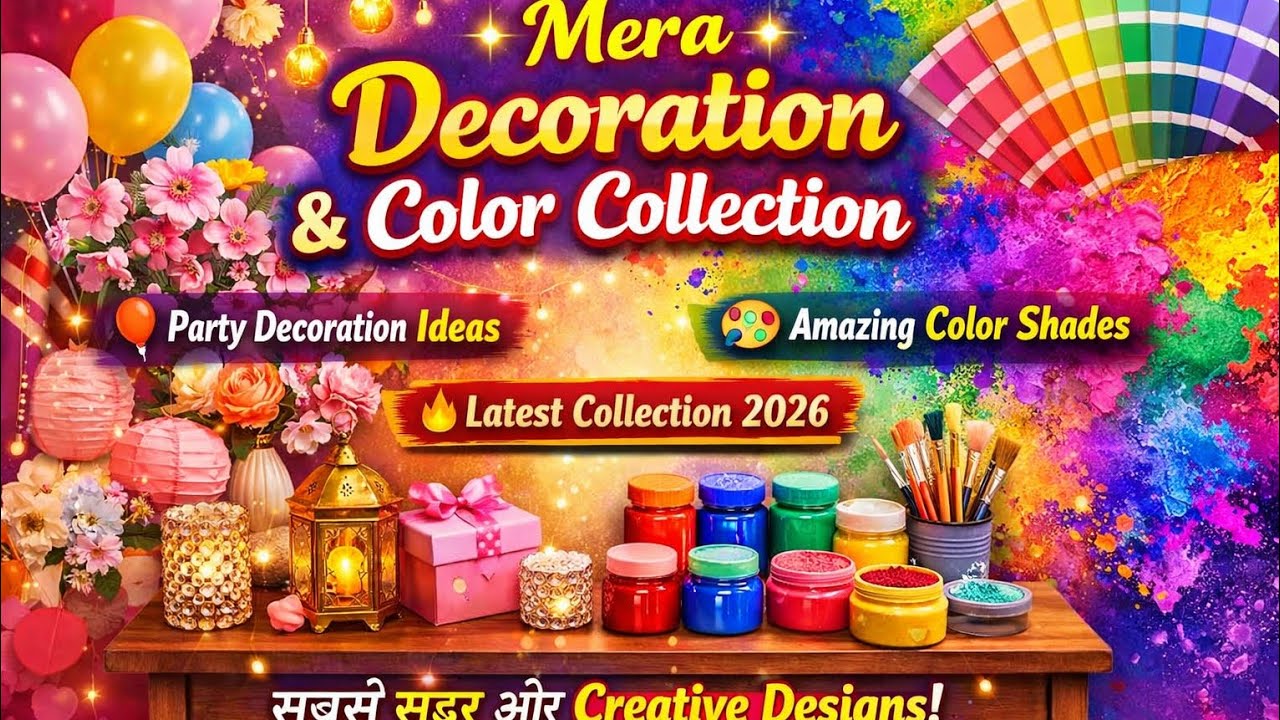 Mera Decoration & Color Collection 🎈🎨 | Latest Collection 2026 #DecorationCollection #viralvideo 