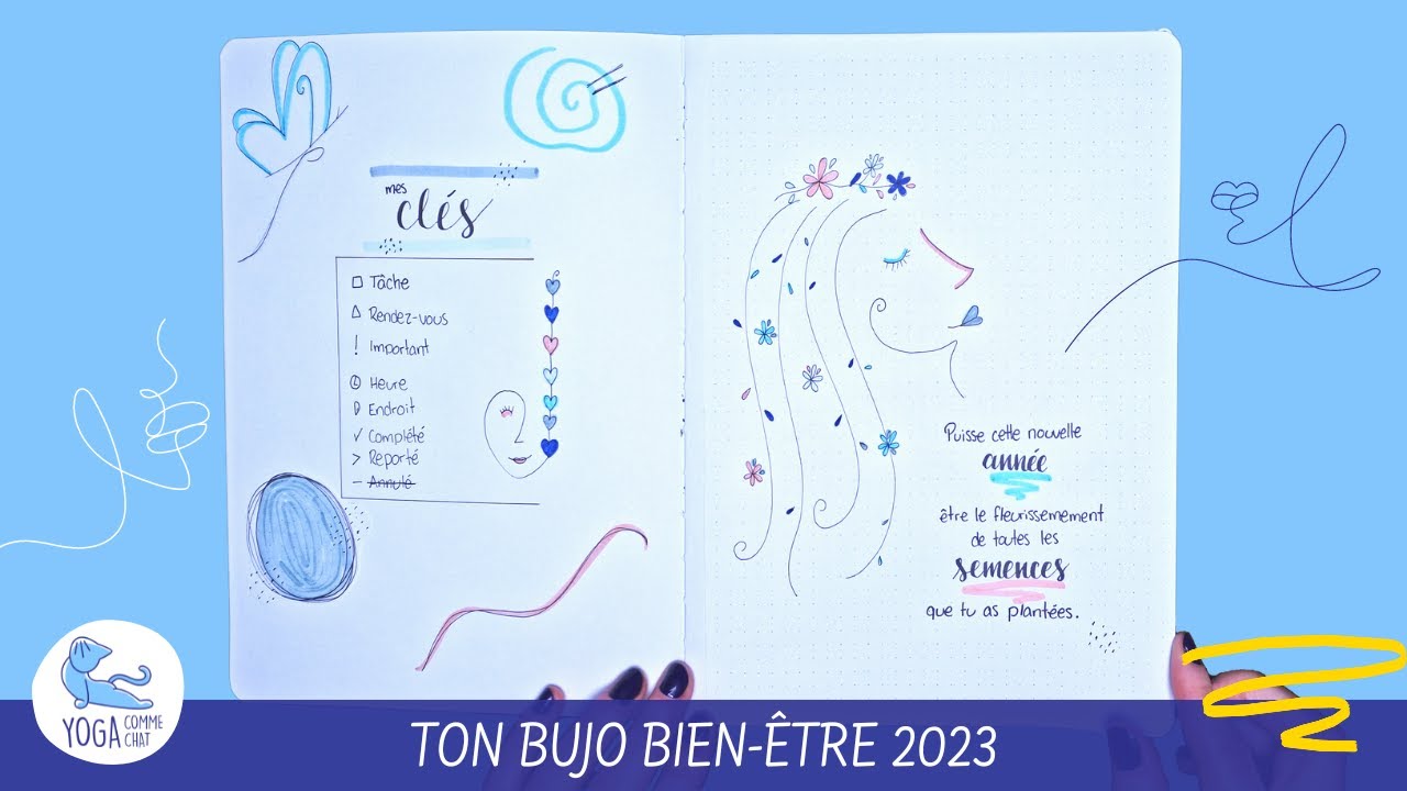 Comment organiser ton journal Bujo bien-être 2023!
