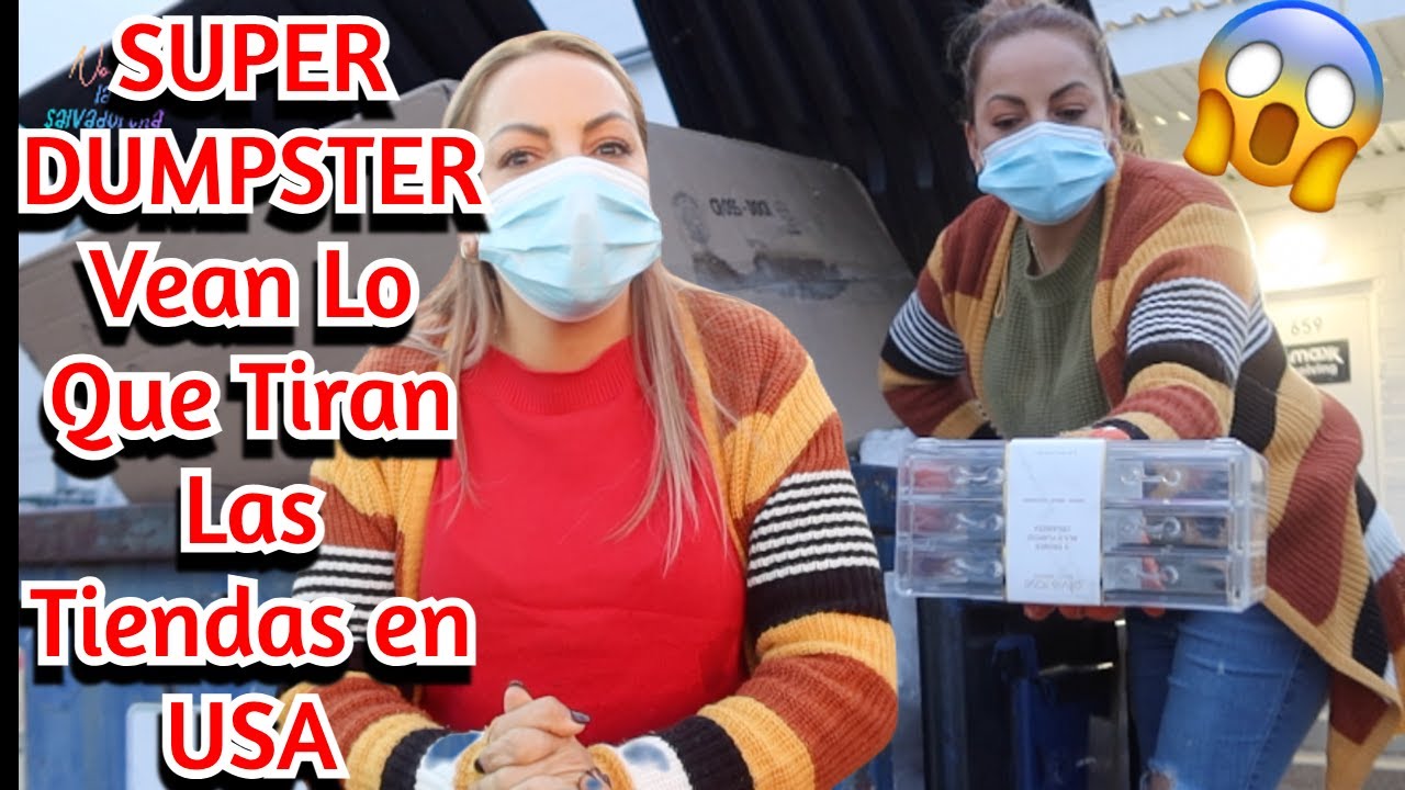 SUPER DUMPSTER VEAN TODO LO QUE TIRAN LAS TIENDA EN USA😱🇺🇸😳#NoemyBLaSalvadoreña