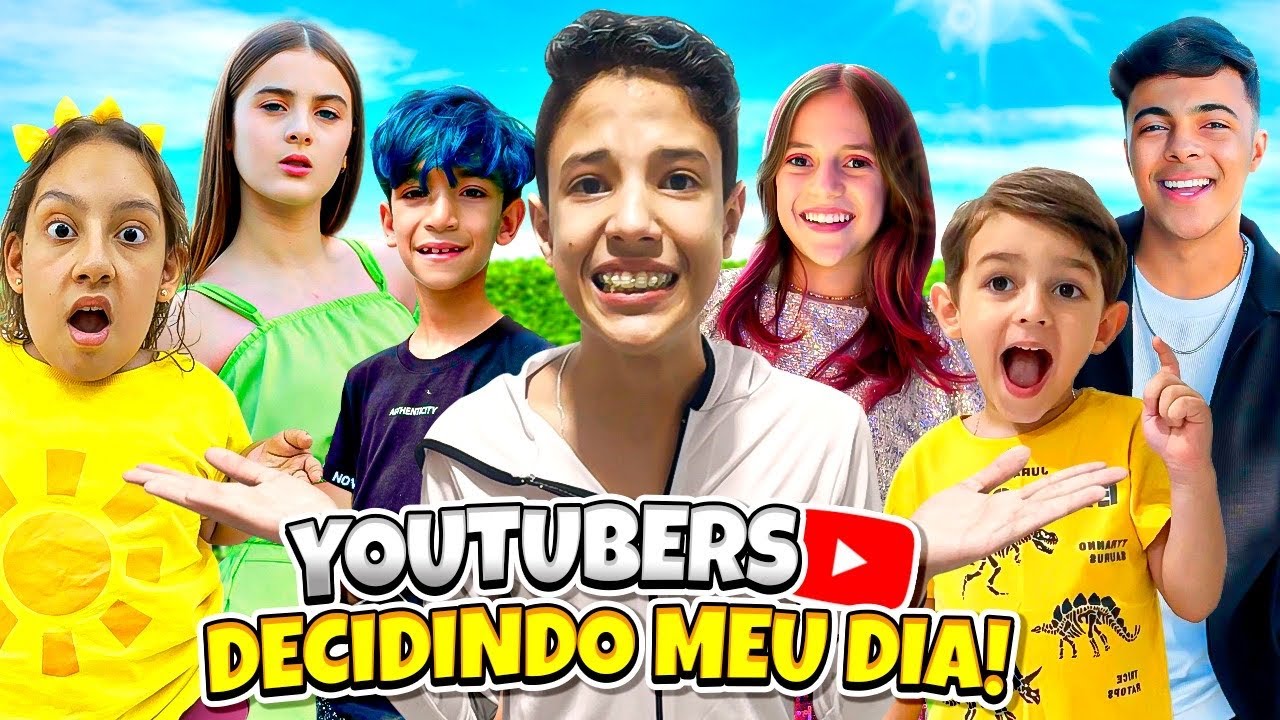 YOUTUBERS DECIDIRAM MEU DIA! *Foi muito tenso! 😰