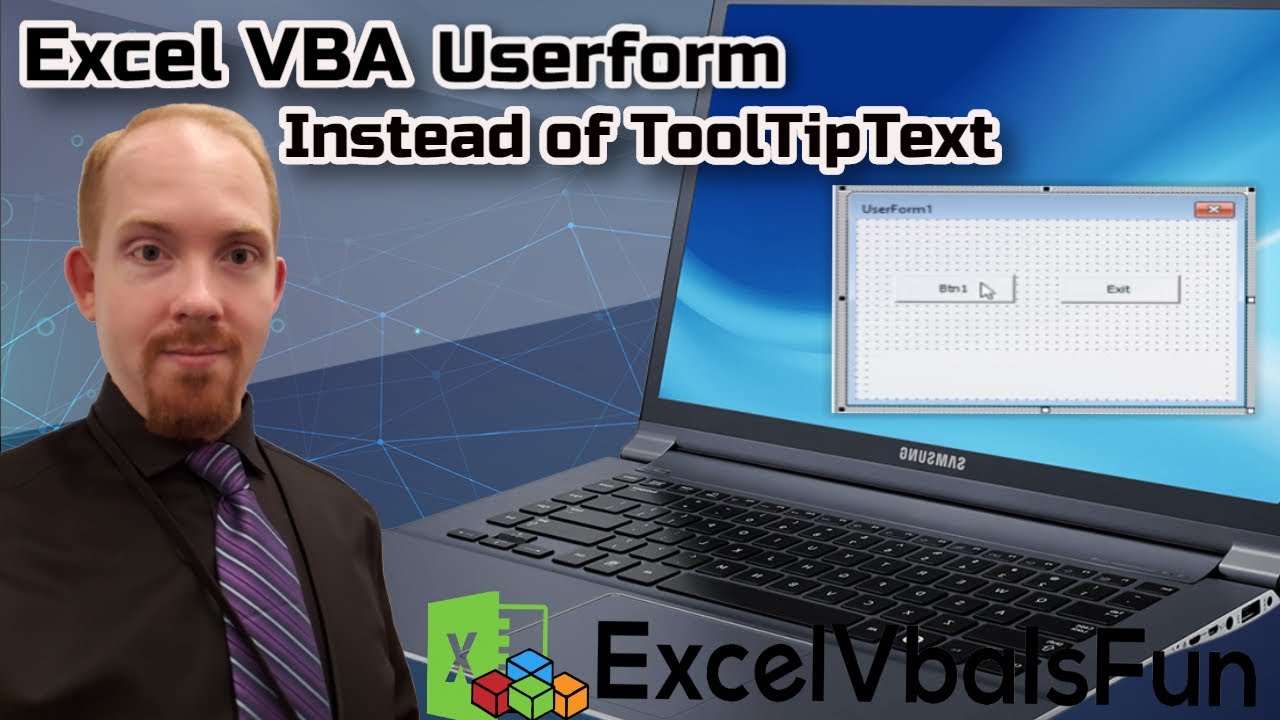 Excel VBA Userform  - Dynamic Label Instead of ToolTipText - ExcelVbaIsFun