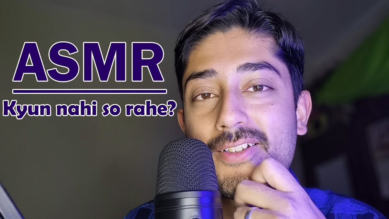 ASMR Hindi Whisper (Why are you still awake?) Finger Touching Face 💙