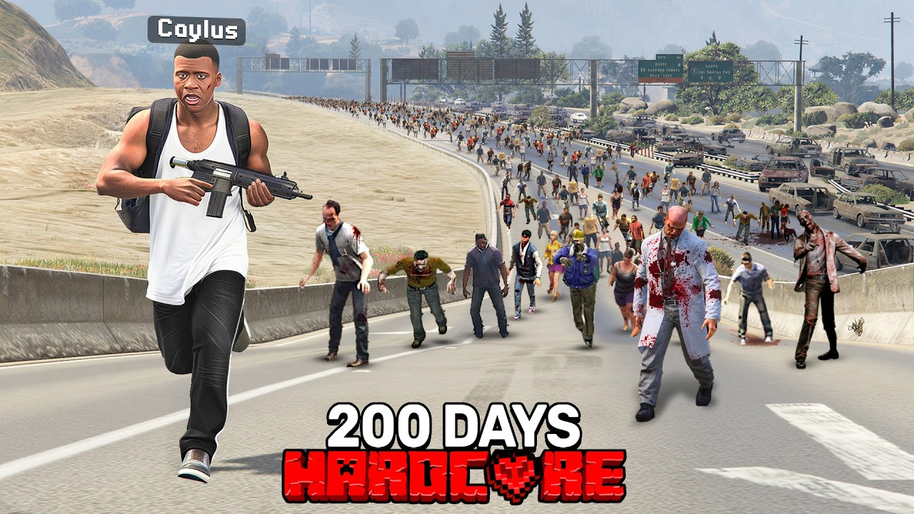 I Survived 200 DAYS in a Zombie Apocalypse in GTA 5..