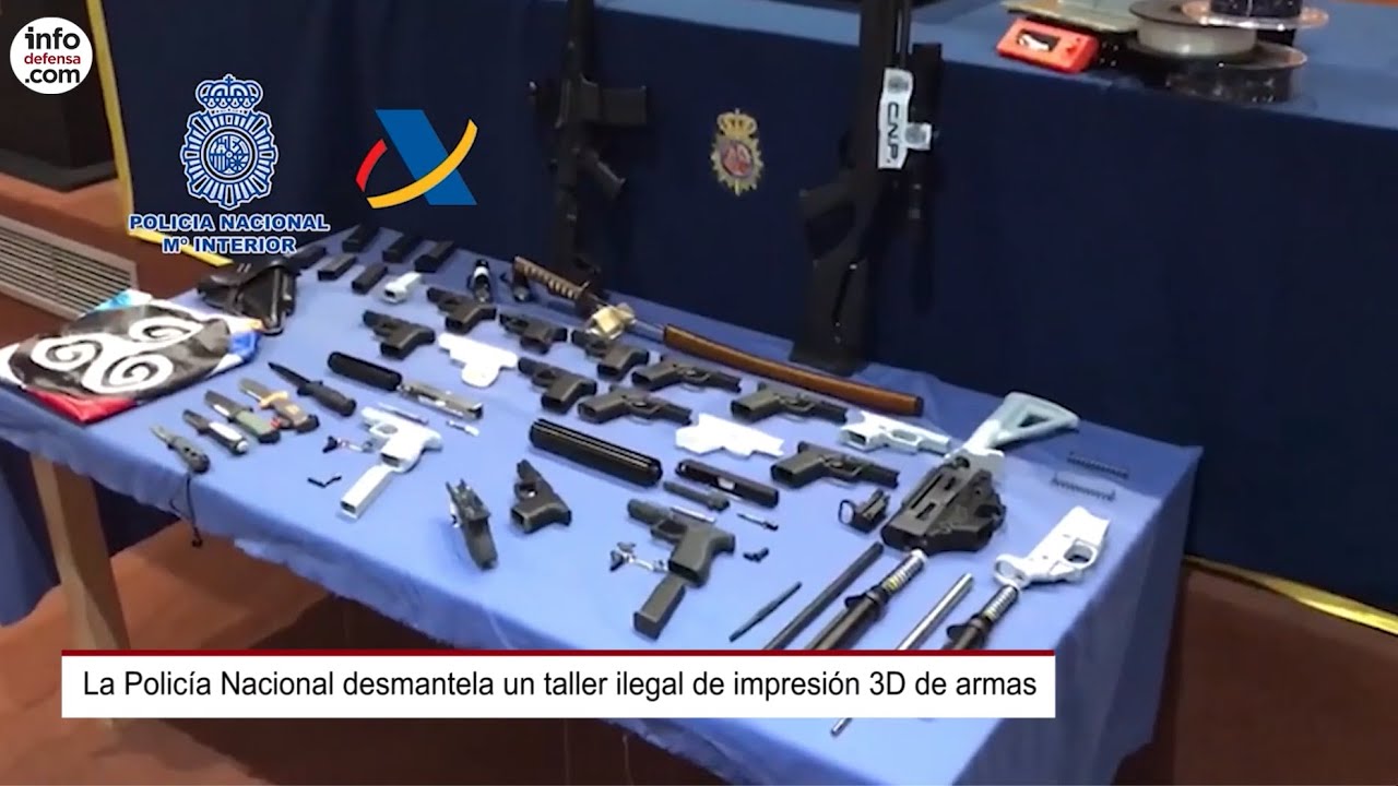 La Policía Nacional desmantela un taller ilegal de impresión 3D de armas