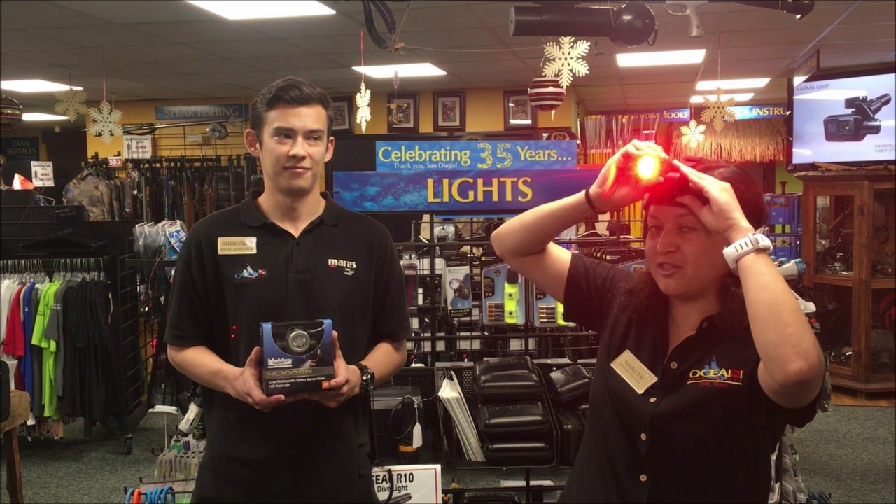 Big Blue head light at Ocean Enterprises