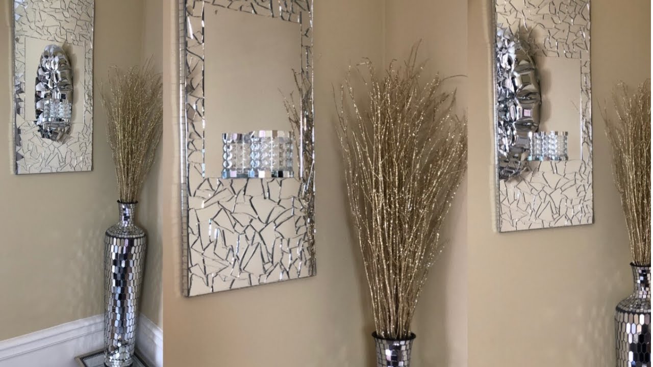 Dollar Tree DIY || Mirrored Wall Sconce || Glam Edition